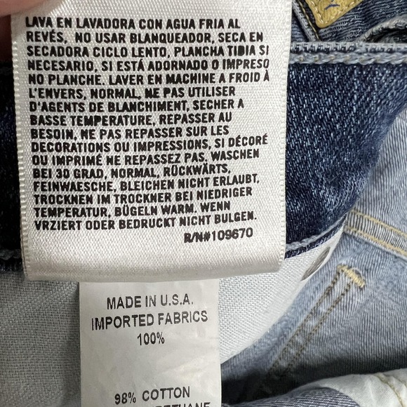 Citizens Of Humanity Emerson Jeans Womens 27 Blue Slim Boyfriend Distressed Prep - Picture 10 of 16